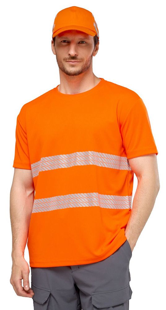 Футболка сигнальная Флинт фл.-оранжевая